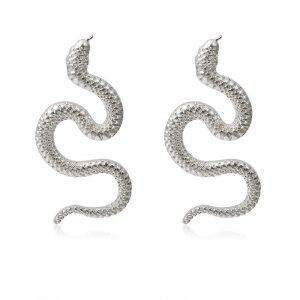 Serpentine Long Stud Earrings