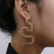 Serpentine Long Stud Earrings