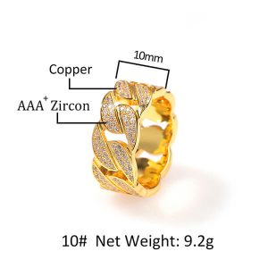 Zircon Cuban Ring