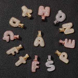 Zircon English 26 Letters Micro Pendant