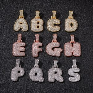 Zircon English 26 Letters Micro Pendant