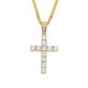 Zircon cross pendant