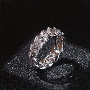 zircon electroplated real gold ring