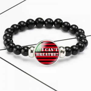 Black Lives Matter protests beaded retractable bracelet