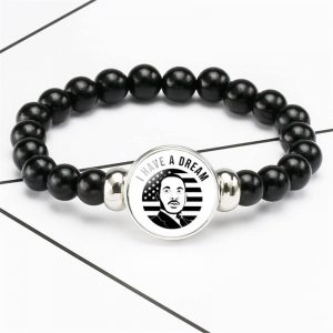 Black Lives Matter protests beaded retractable bracelet