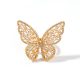 Butterfly ring Hollow micro-set zircon