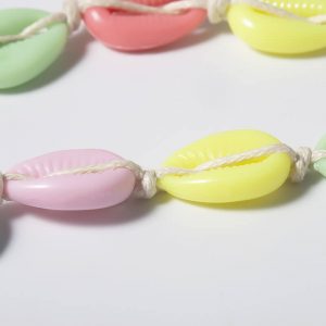 Color anklet seashell anklet