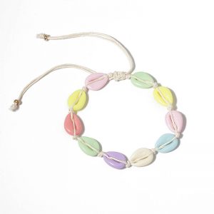 Color anklet seashell anklet