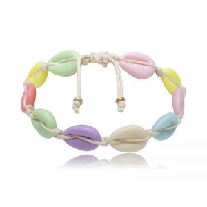 Color anklet seashell anklet