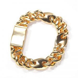 Colorblock zircon Cuban Bracelet