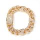 Colorblock zircon Cuban Bracelet