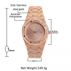 Fashion watch Fashion big dial calendar quartz watch