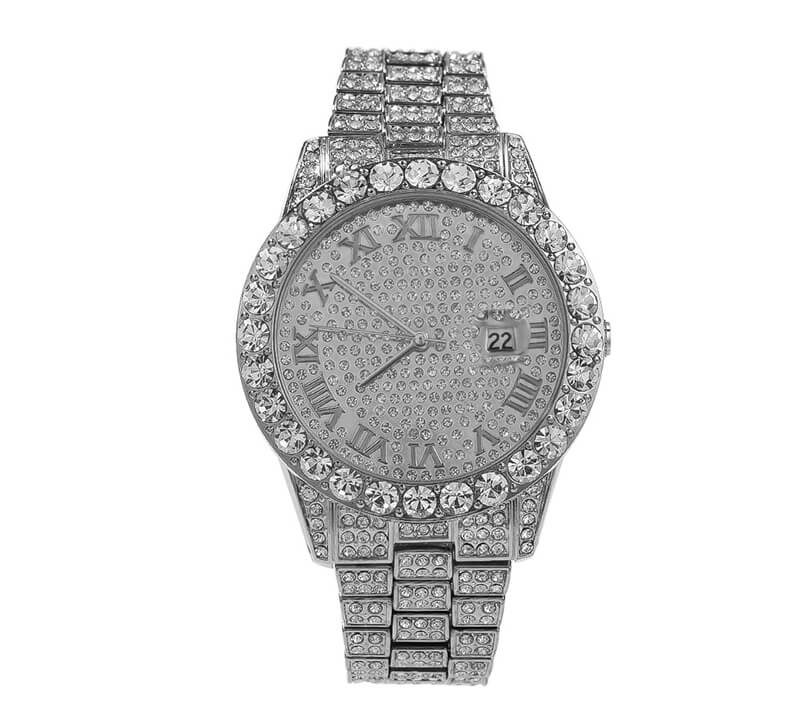 Full diamond watch waterproof quartz watch