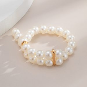 Imitation pearl multi-layer bracelet