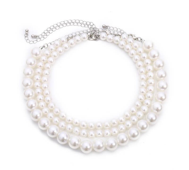 Multi-layer pearl necklace