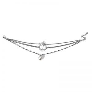 Pearl Anklet Simple Moon Star Anklet