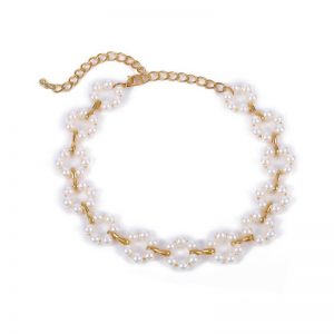 Pearl inlaid necklace Clavicle chain