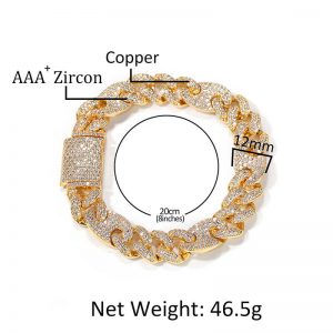 Personalized bracelet Zircon box buckle color matching