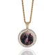 Rotating double-sided photo pendant