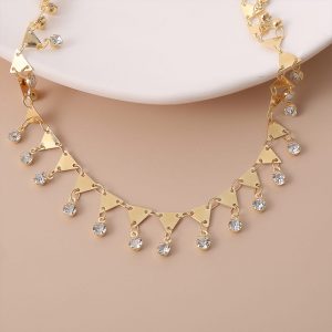 crystal chain necklace