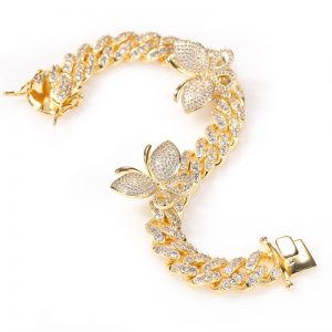 Zircon Butterfly Bracelet