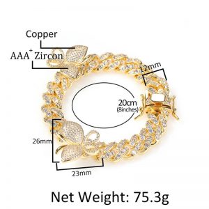 Zircon Butterfly Bracelet