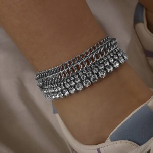 ankle chain Multi-chain rhinestone micro inlaid anklet