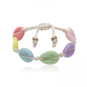 colorful shell bracelet