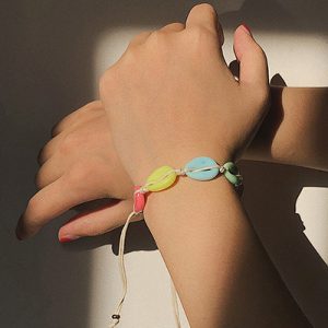 colorful shell bracelet