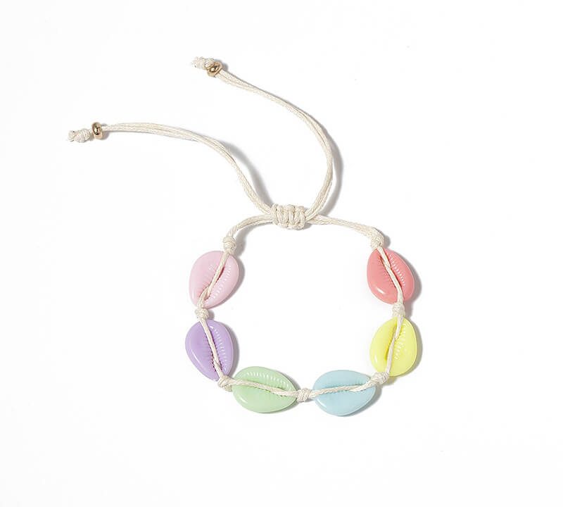 colorful shell bracelet