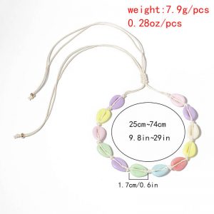 colorful shell necklace