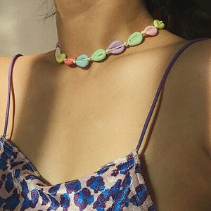 colorful shell necklace