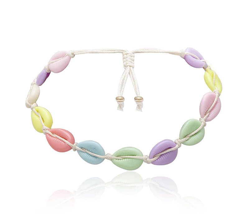 colorful shell necklace