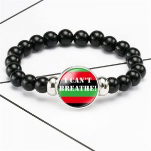 Black Lives Matter protests beaded retractable bracelet