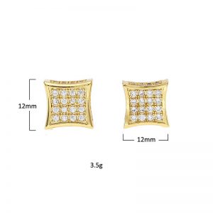 zircon stud earrings