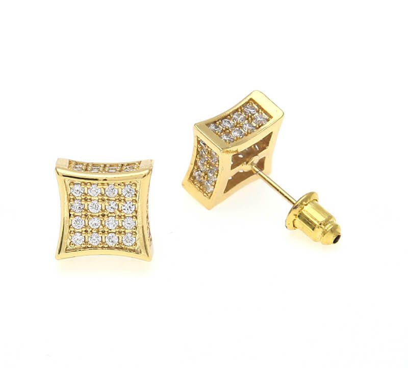 zircon stud earrings