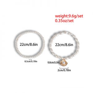 Beach multi-layer creative shell anklet