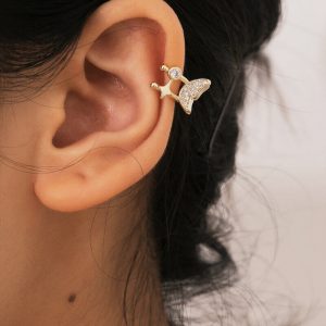 Butterfly stud earrings