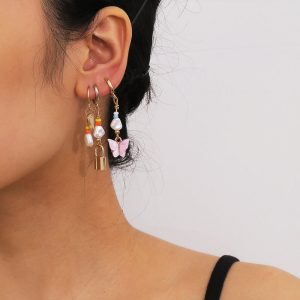 Clear earrings