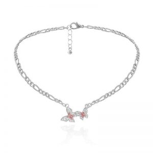 Diamond butterfly necklace