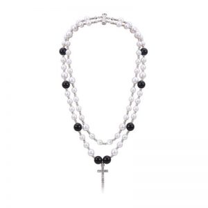 Diamond cross necklace