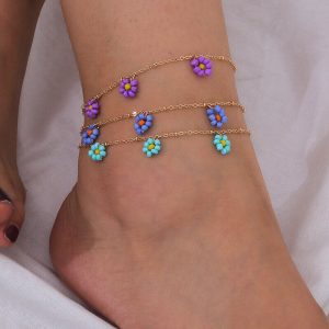 Flower anklet