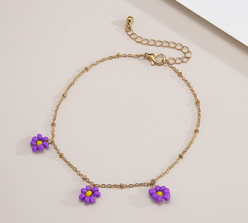 Flower anklet