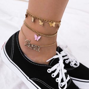 Letter anklet