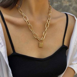 Lock necklace