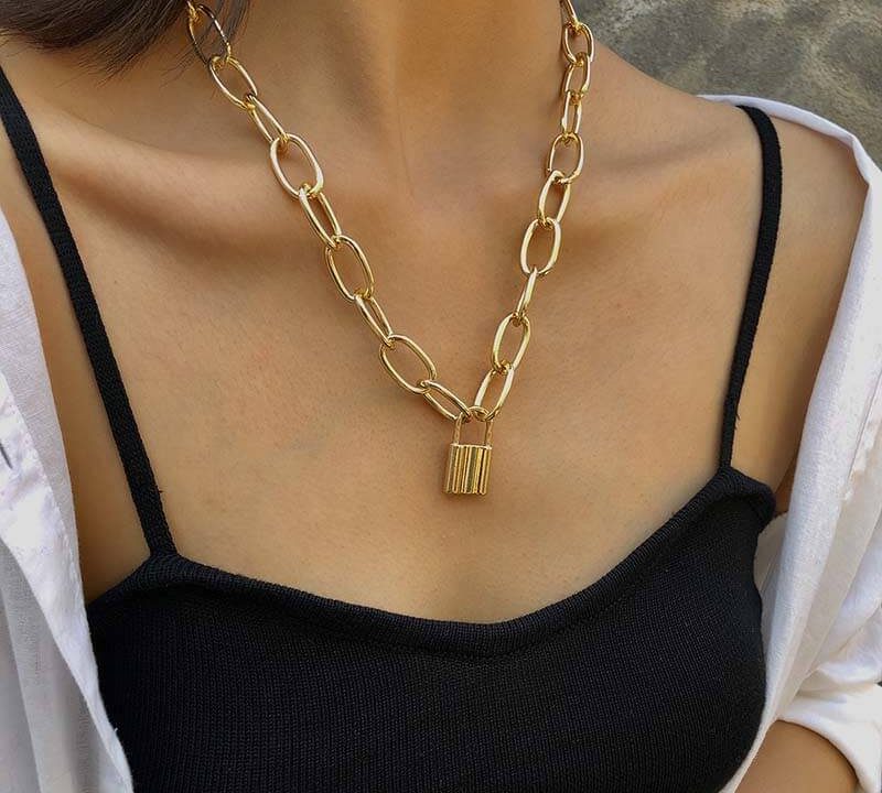 Lock necklace