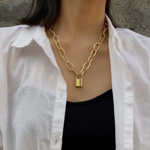 Lock necklace