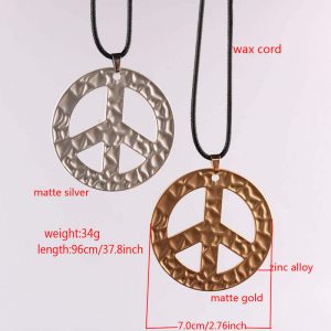 Peace sign necklace