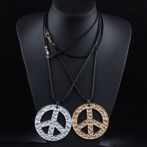 Peace sign necklace