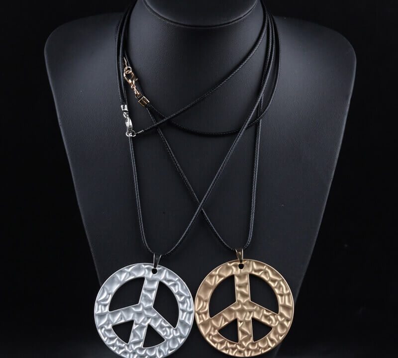 Peace sign necklace